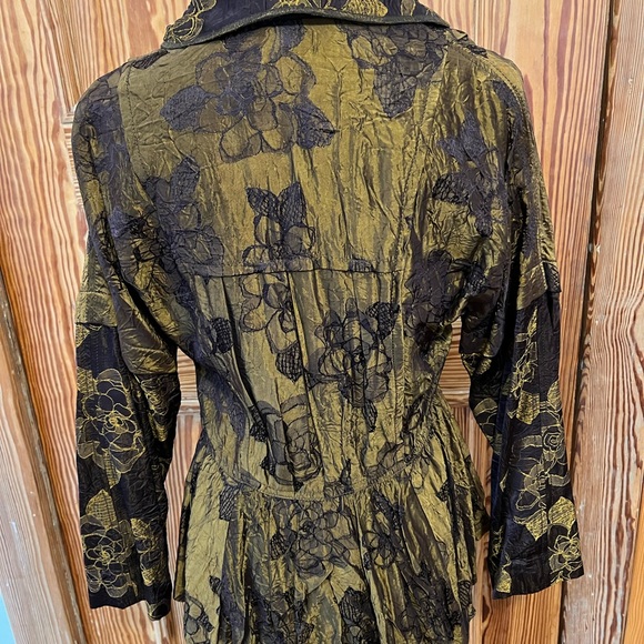 Brocade Designer Evening Jacket with Pirate Peplum - Picture 6 of 9